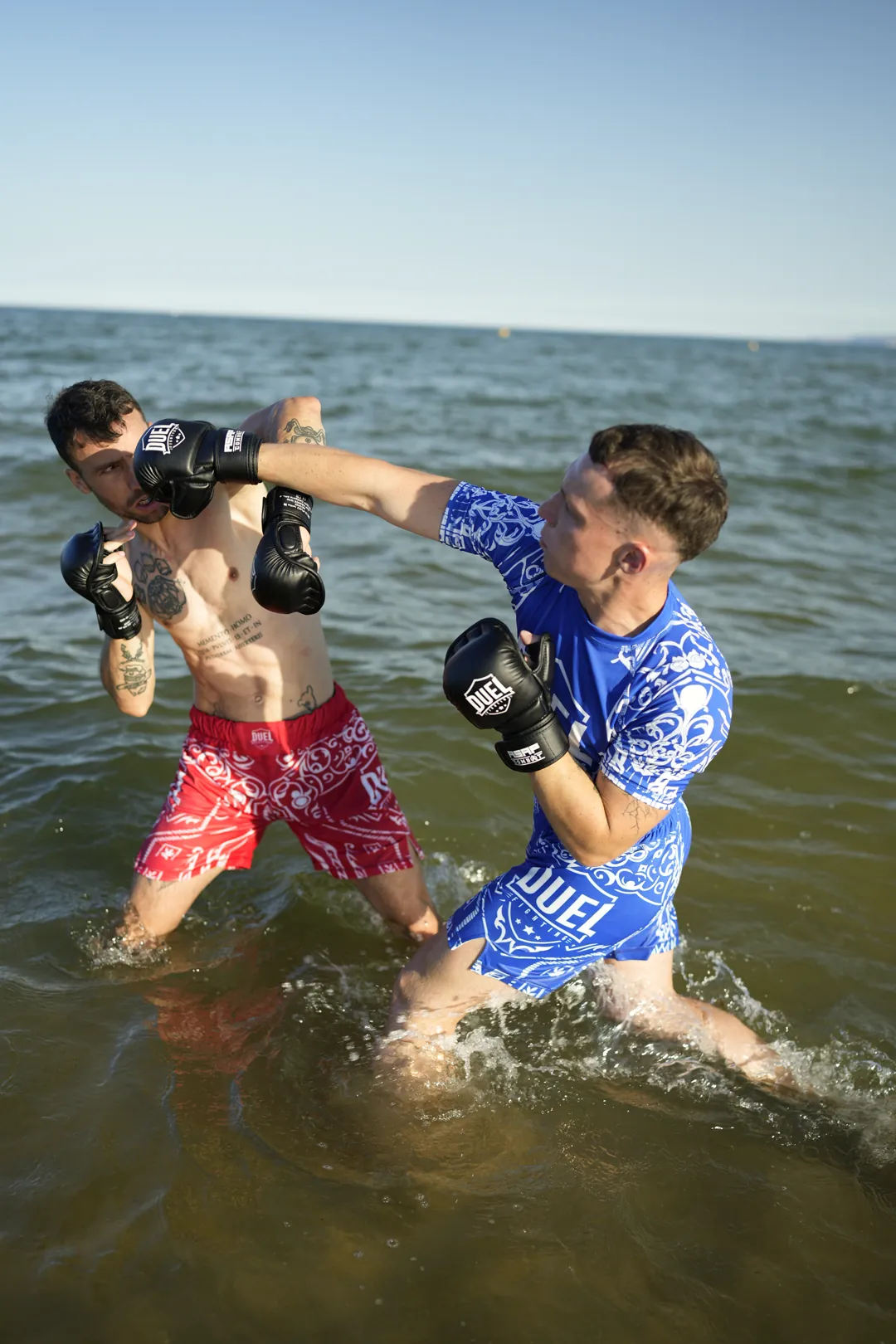Boxe dans la mer